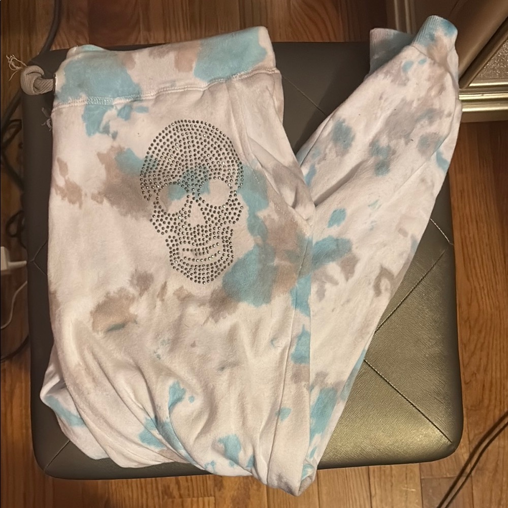 Vintage Havana Tie-Dye Skull Joggers